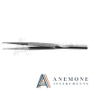 Micro Forceps Curved 8mm Round Handle