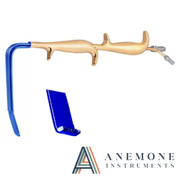 Tebbet Fiber Optic Retractor Double Handle Insulated With Smooth End 18.5cm
