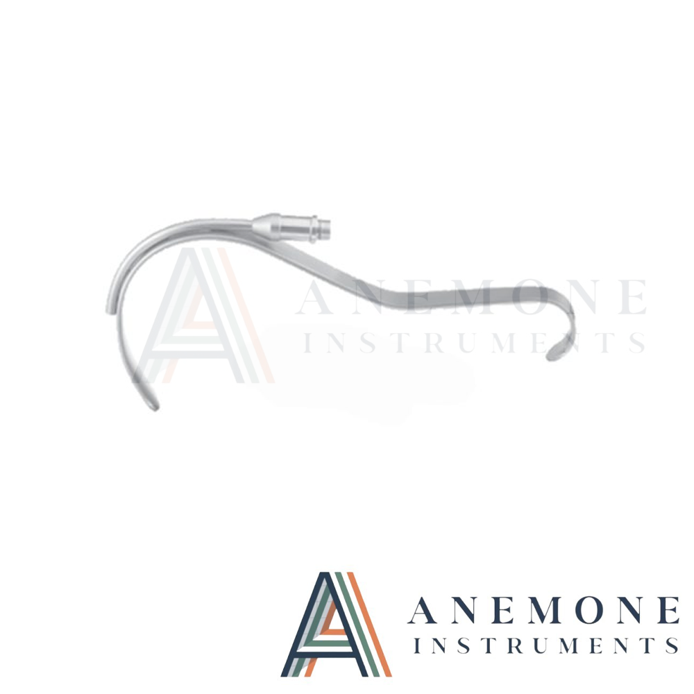 Deaver Retractor With Fiber Optics Illumination, 20 cm