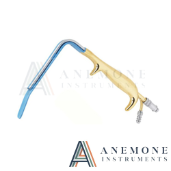 Ferriera Style Fiber Optic Retractor With Smooth End, 18.5cm INSULATED