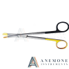 Solz Gold Tip Scissor 20cm Curved Slight Bevel On Shank