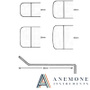 Obwegeser Soft Tissue Retractor Curved Up Hollow Handle